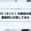 【忖度なし】KINTO（キント）の損益分岐点を徹底的に計算してみた